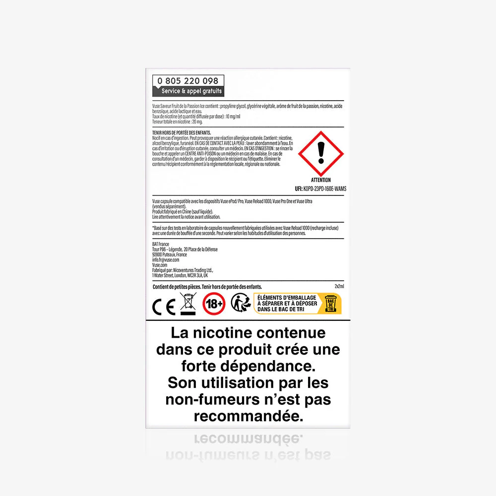 Recharge Gamme Intense Saveur Fruit de la passion Ice - Image 4