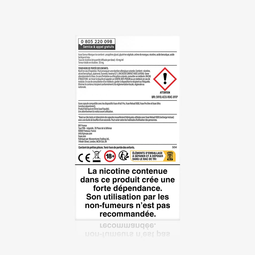 Recharge Gamme Intense Saveur Mangue Ice - Image 4