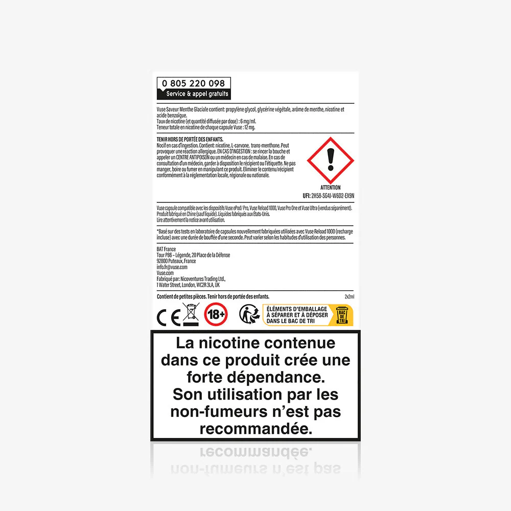 Recharge Gamme Classique Saveur Menthe Glaciale - Image 4