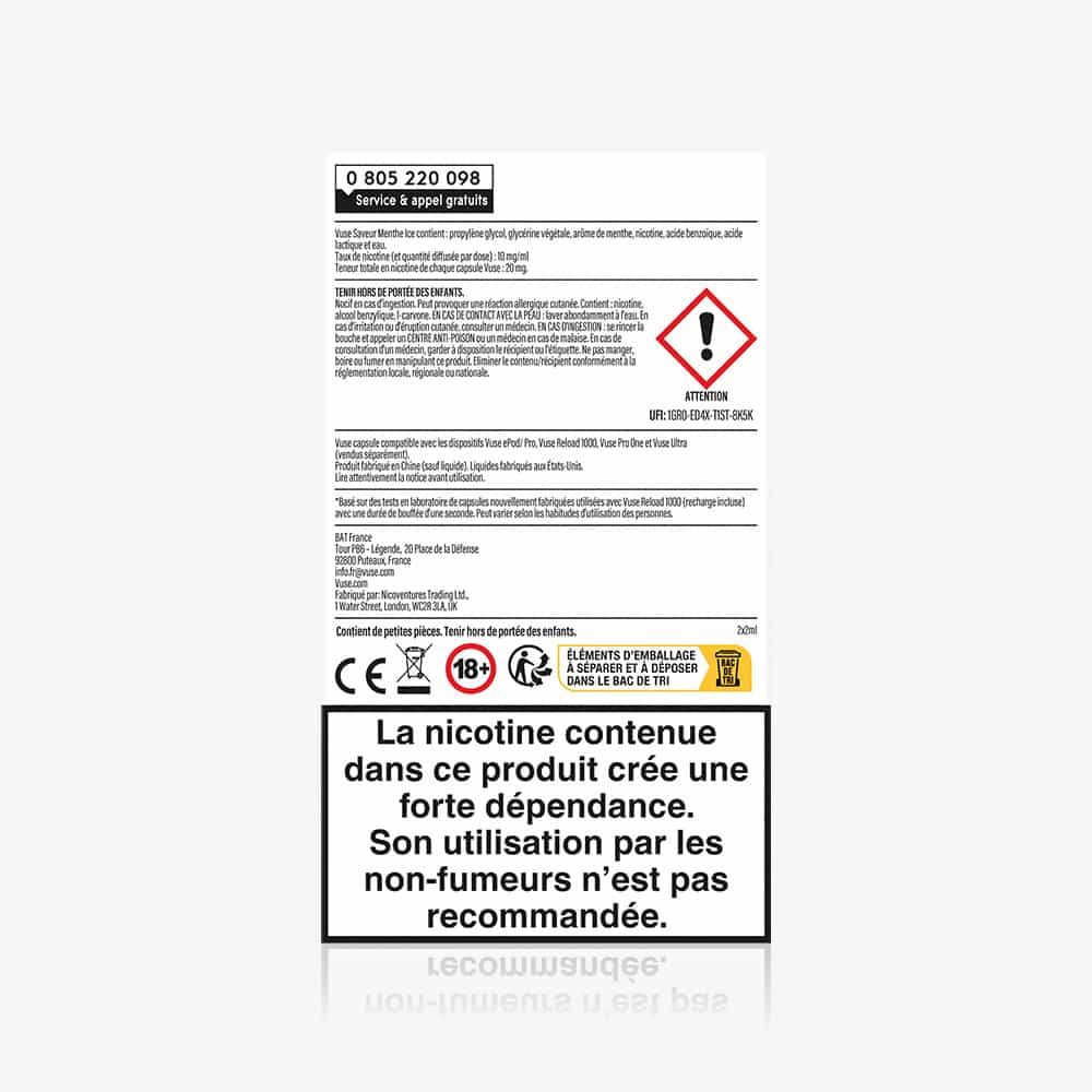 Recharge Gamme Intense Saveur Menthe Ice - Image 4