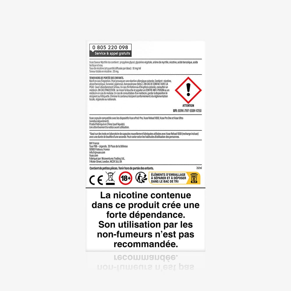 Recharge Gamme Intense Saveur Myrtille Ice - Image 4