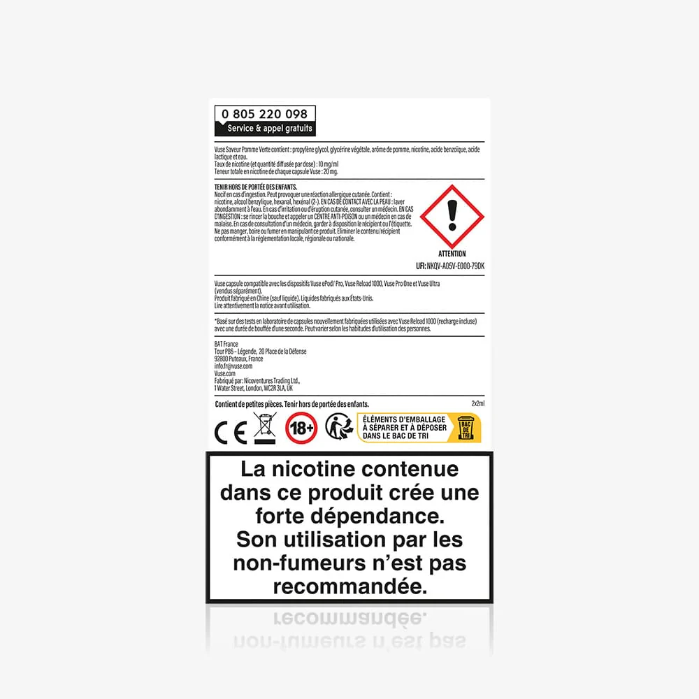 Recharge Gamme Intense Saveur Pomme Verte - Image 4