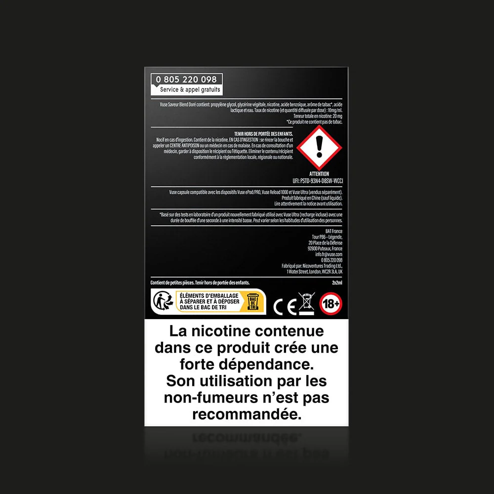 Vuse Ultra Saveur Blend Doré - Image 4